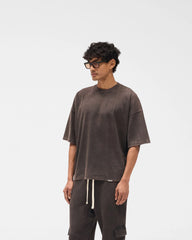 Initial Boxy T-Shirt - Coffee
