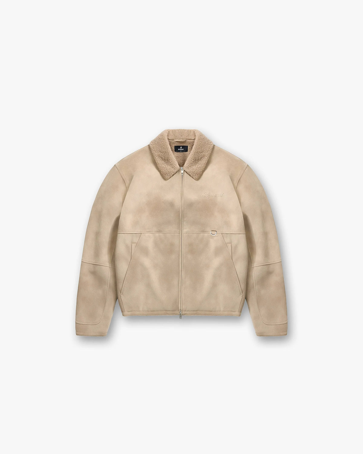 Faux Shearling Jacket - Cafe