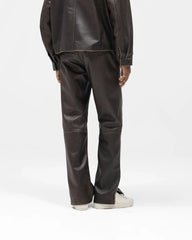 Sunfade Leather Pant - Nero