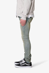 X721 Dusted Skinny Denim - 4th Day Sun Washed Blue