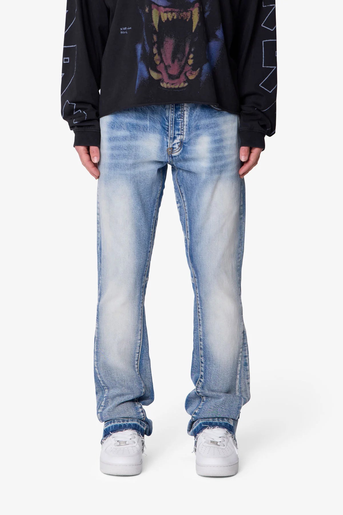 B484 Flare Denim - Blue