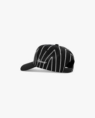 Initial Stripe Cap - Jet Black
