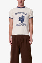 Lynx Ringer Tee - Off White