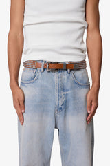 Vintage Studded Belt - Brown