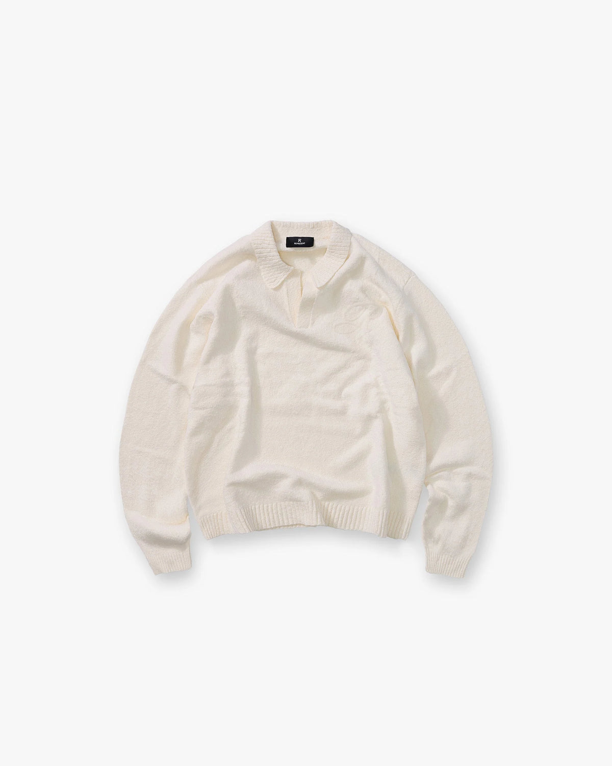 Knitted Polo - Aged White
