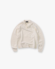 Knitted Polo - Aged White