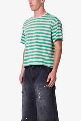 Striped S/S Tee - Pink/Green