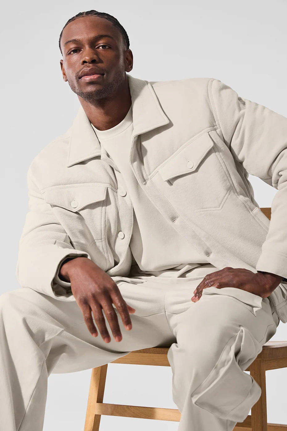 Men's Ease Trucker Jacket - Bone