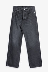 G:05 Relaxed Straight Denim - Stone Wash Black