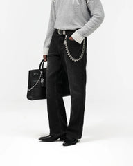 Kick Flare Denim - Aged Black