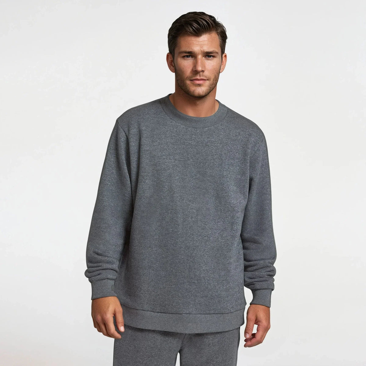 Men's Merino Blend Sweatshirt - Natural Grey Heather