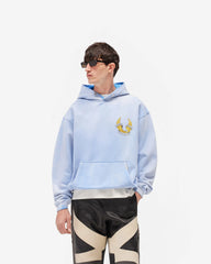 Represent X Belstaff Born To Bike Hoodie - Mid Blue