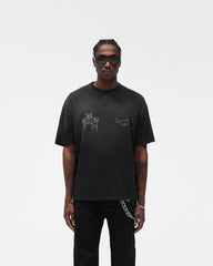 Hand Drawn Thoroughbred T-Shirt - Aged Black