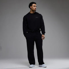 EVOLVE BLACK OVERSIZED SWEATER