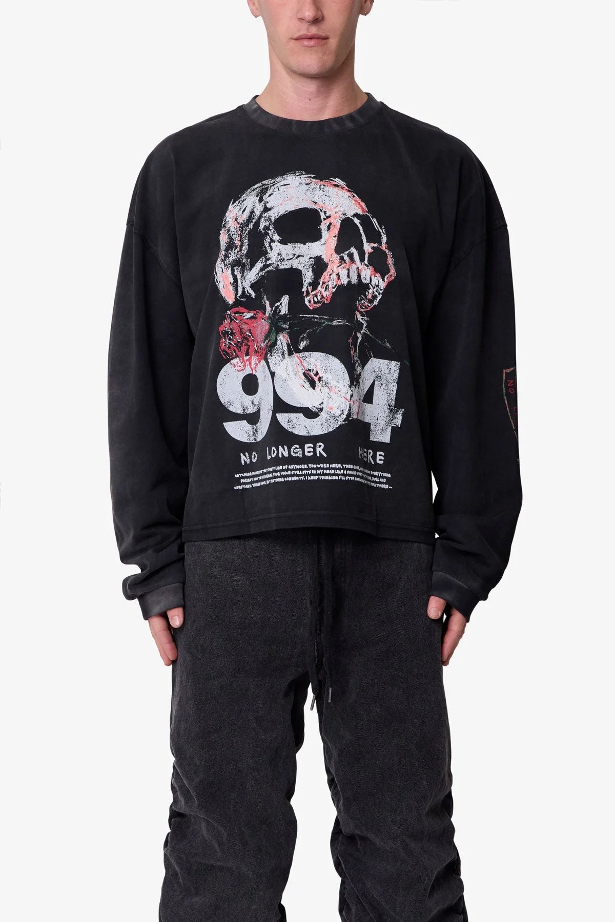 No Longer Here L/S Tee - Black