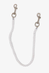 Pearl Wallet Chain - White
