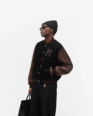 Varsity Bomber - Jet Black
