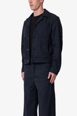 Pinstripe Jacket - Black/White