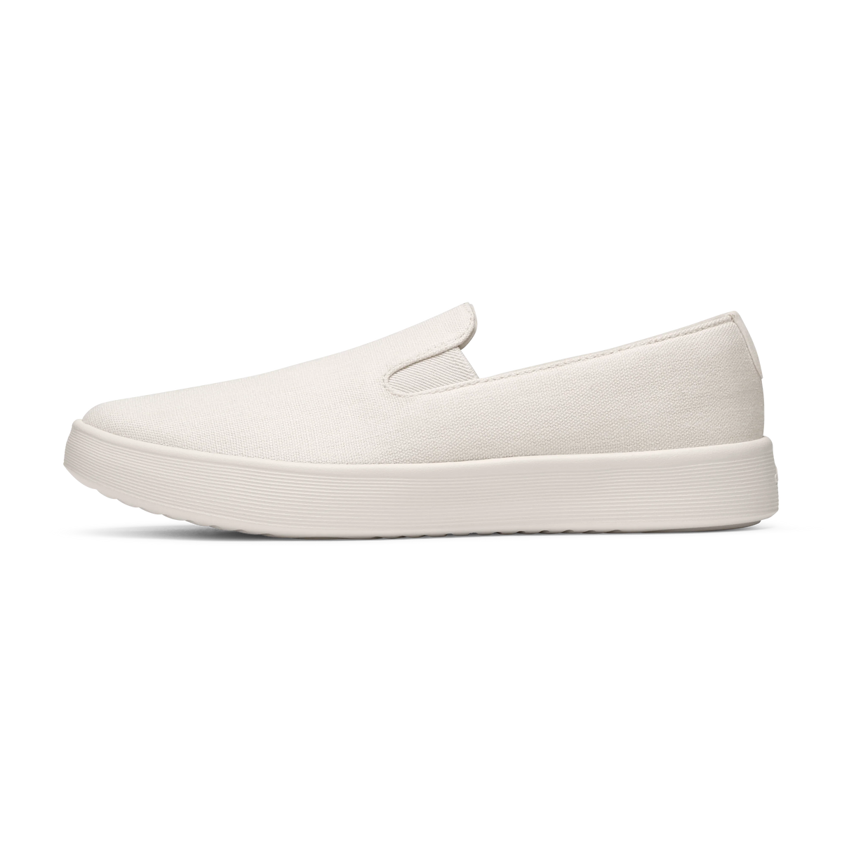 Men's Canvas Cruiser Slip On - Warm White (Natural White Sole)