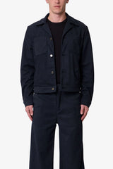 Pinstripe Jacket - Black/White
