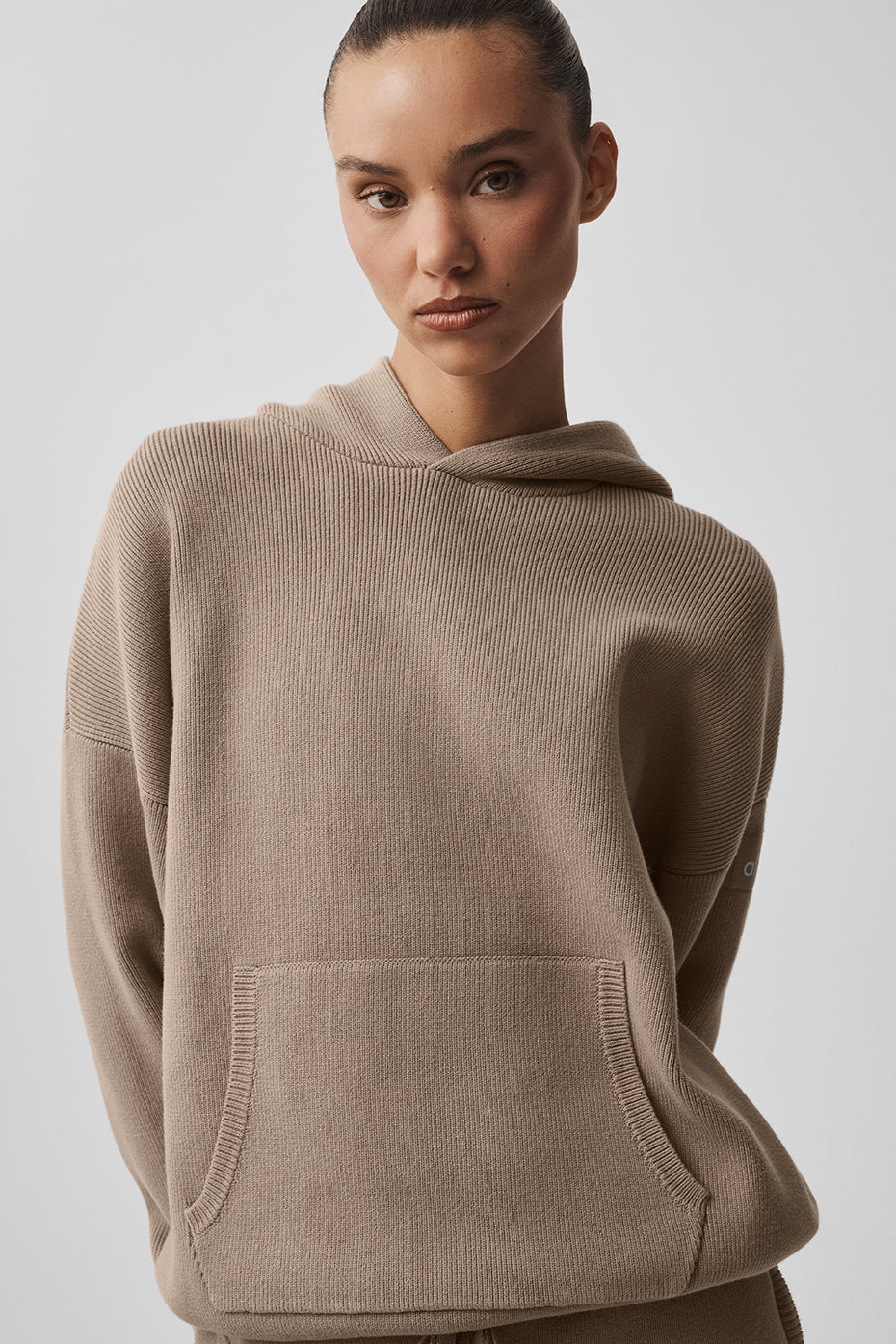 Women's Scholar Hooded Sweater - Gravel