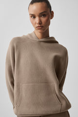 Women's Scholar Hooded Sweater - Gravel