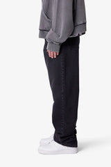 Ultra Baggy Denim - Stone Wash Black