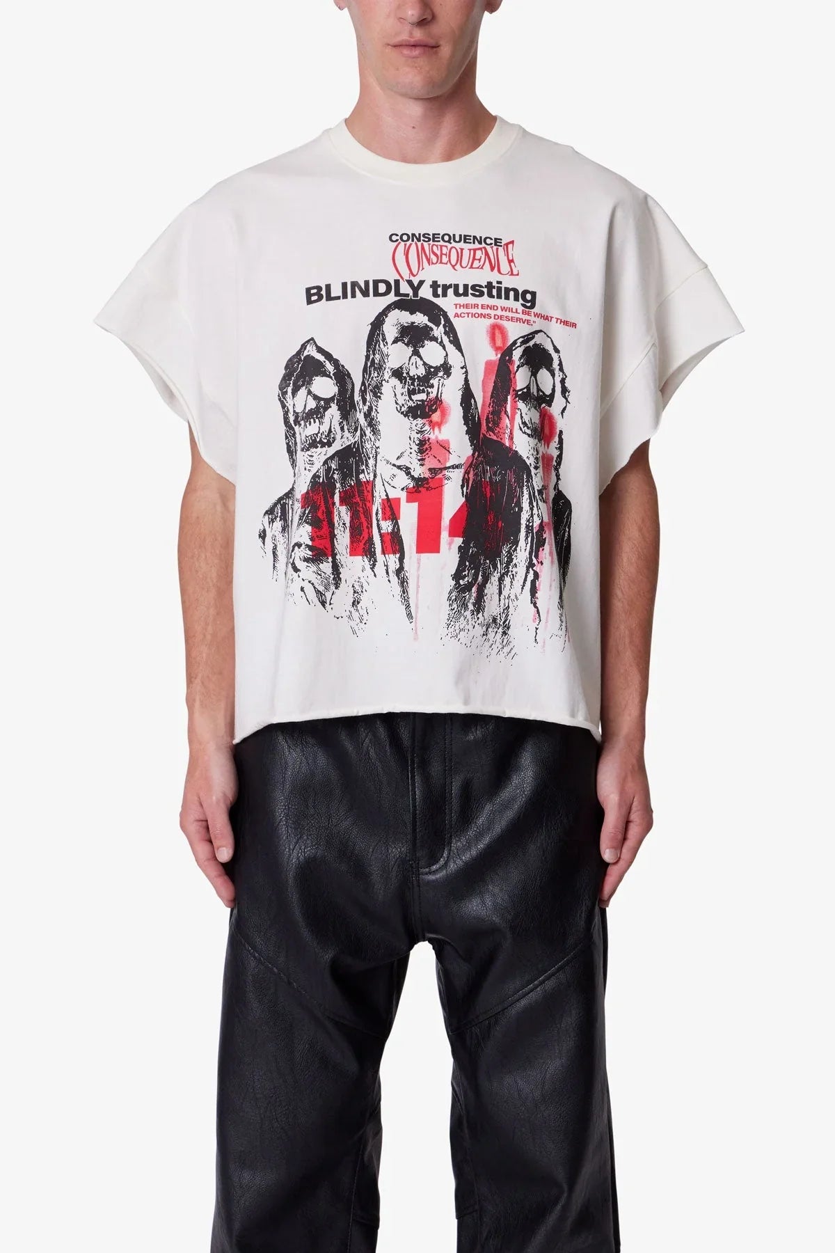 Grim Cutoff Tee - Off White