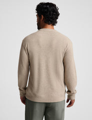 Rest Day Men's Waffle Crewneck - Oatmeal Heather