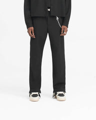 Stepped Hem Pant - Black
