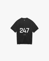 247 Numbers T-Shirt - Jet Black