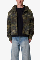 Hooded Sprayed Ripstop Jacket - Camo