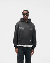 Hand Drawn Thoroughbred Hoodie - Aged Black