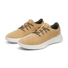 Men's Runner Go - Corduroy - Stony Beige (Natural White Sole)