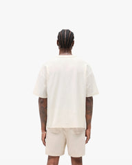 Slub Script T-Shirt - Aged White
