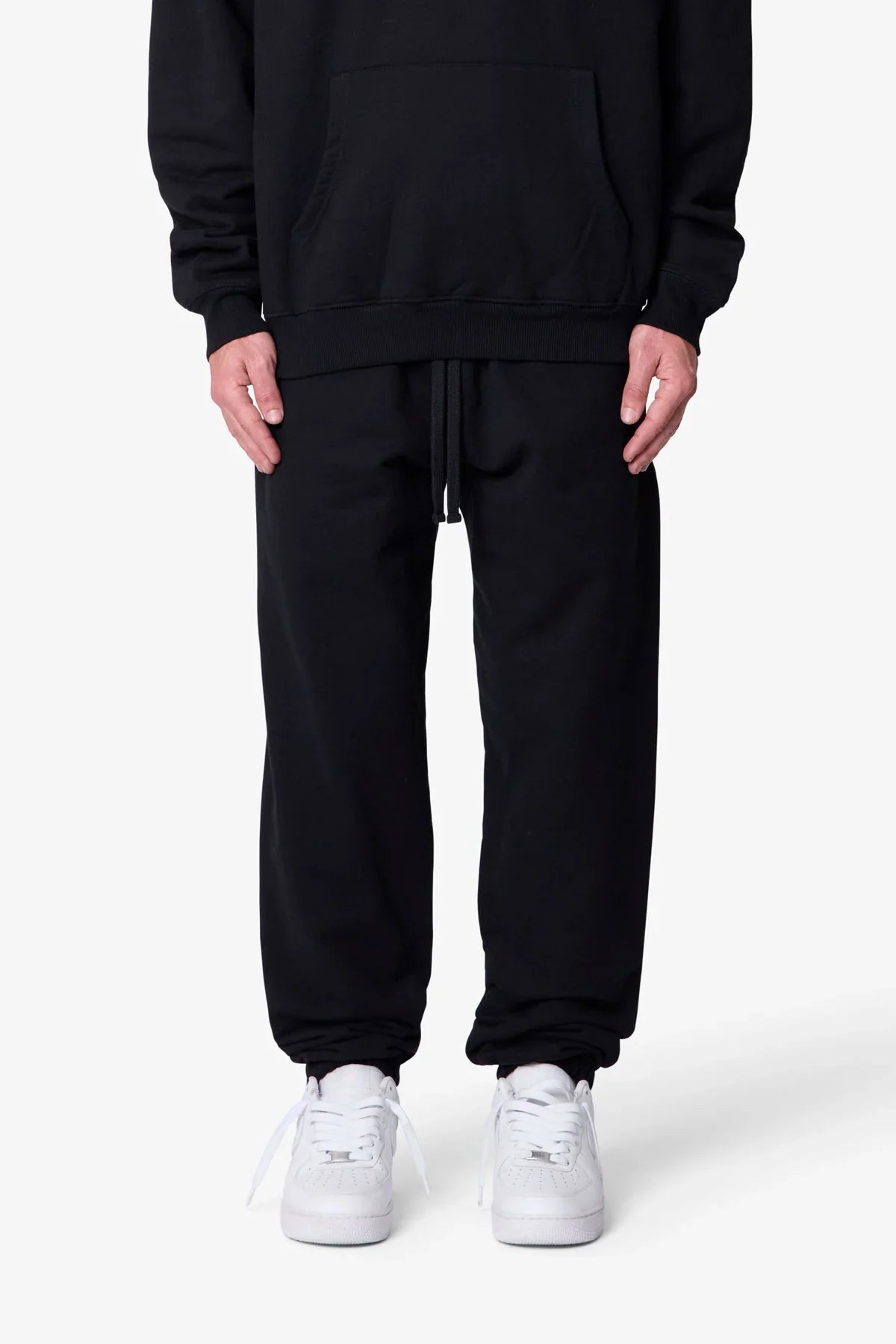 Heavy Basic Sweatpants - Black