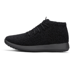Men's Wool Runner-up Fluffs - Natural Black (Natural Black Sole)