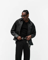 Rodeo Leather Jacket - Jet Black