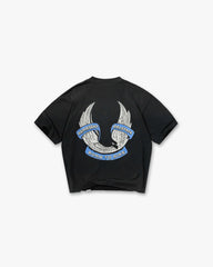 Represent X Belstaff Born To Bike T-Shirt - Aged Black