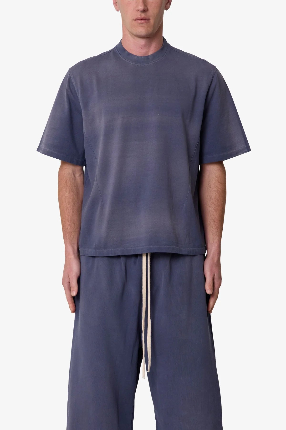 Washed Dart Tee - Washed Navy