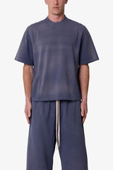 Washed Dart Tee - Washed Navy