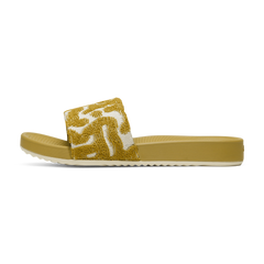Women's Allbirds Slide Terry - Ochre/Warm White (Ochre Sole)