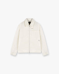 Crinkle Trucker Jacket - Ecru